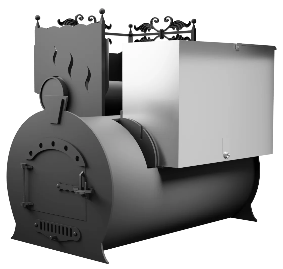 Печь Горыныч 3, каменка с левой стороны фото в Уфе