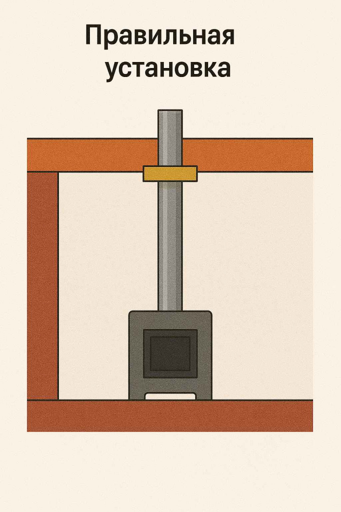 Правильная установка дымохода