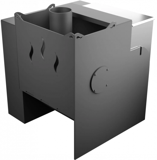 Печь Горыныч Мини, каменка с правой стороны, естественная система воздушного отопления фото в Уфе