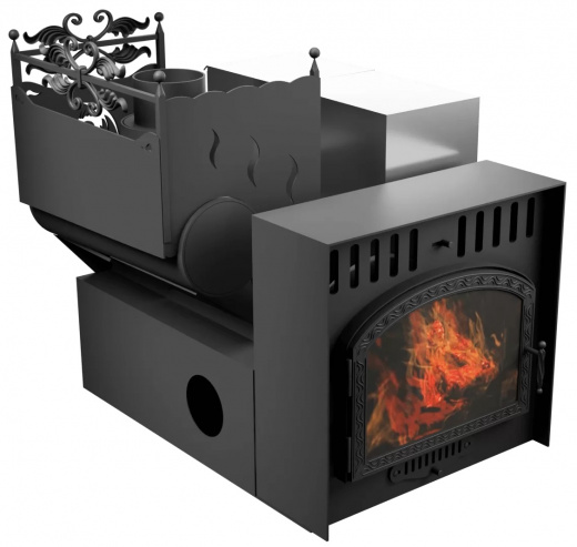 Горыныч 3 СВОП, каменка с левой стороны, большая дверь со стеклом фото в Уфе