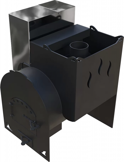 Печь Горыныч Мини, каменка с правой стороны фото в Уфе